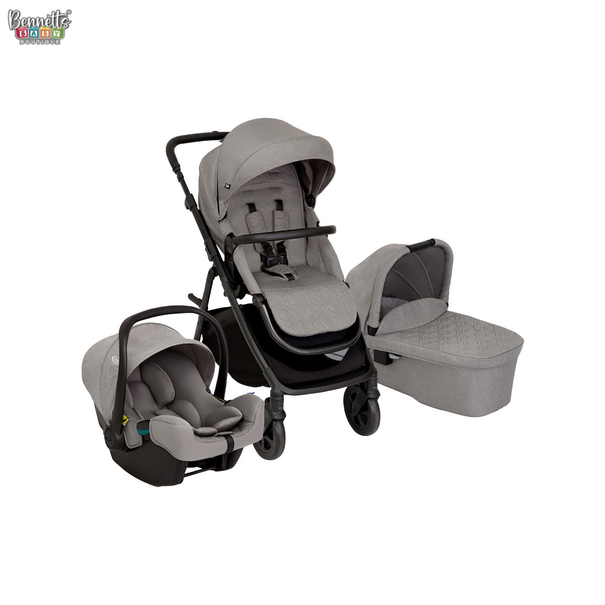 Graco Near2Me DLX Trio Pushchair Infant Car Seat and Carrycot