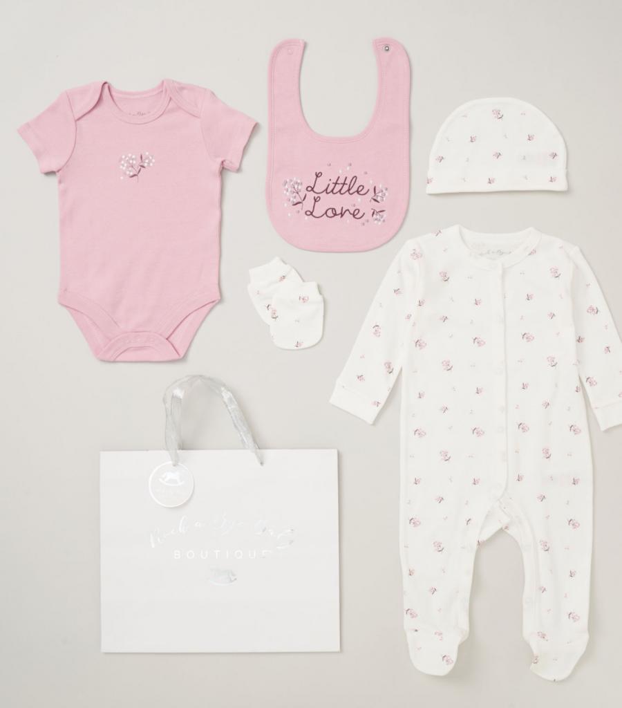 Rock A Bye Baby  5 Piece 'Little Love' Gift Set & Bag