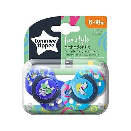 Tommee Tippee Closer to Nature Fun Air Soother 6-18m 2Pk