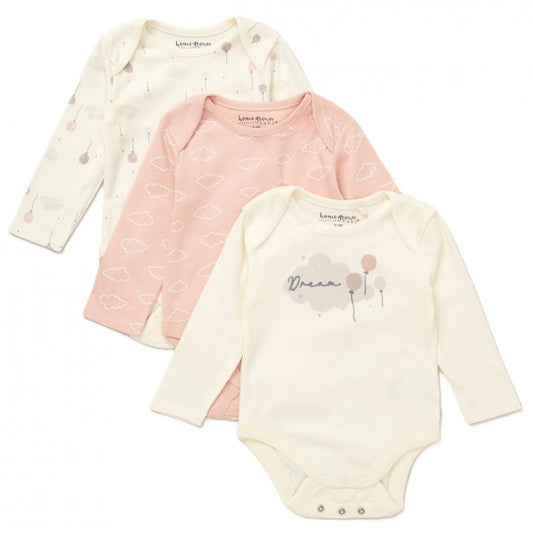 Home Grown Baby Triple Pack Long Sleeve Bodysuits