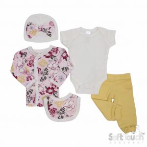 Soft Touch "Floral" 5 Piece Set