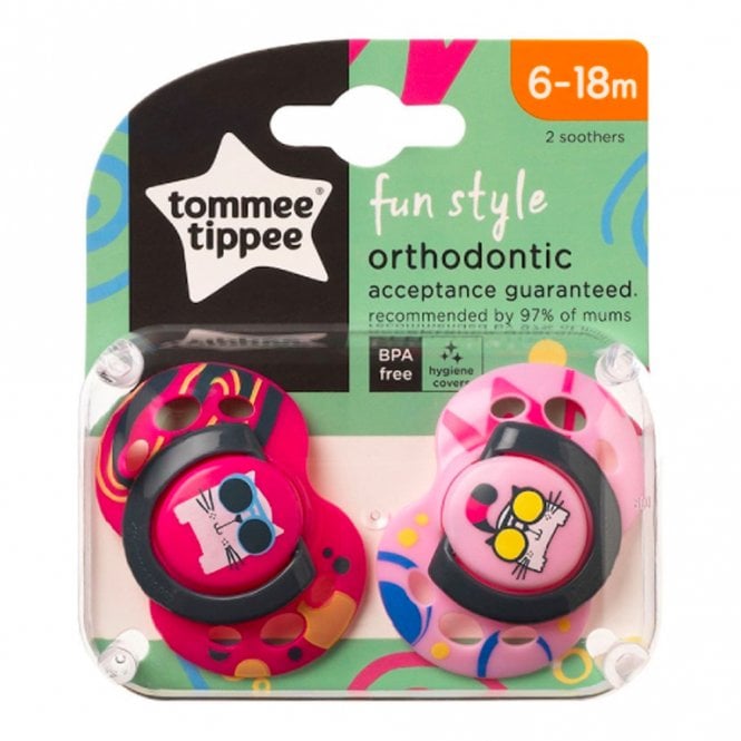 Tommee Tippee Closer to Nature Fun Air Soother 6-18m 2Pk