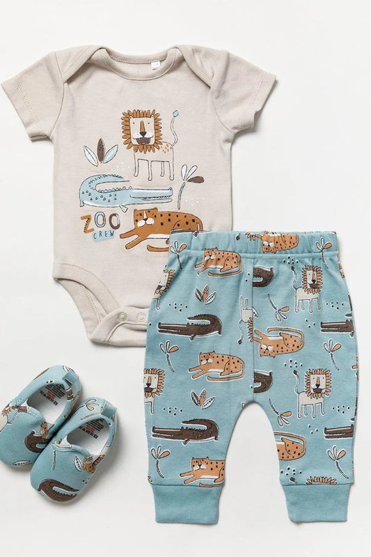 Lily and Jack 'Zoo Crew' 3-Piece Set