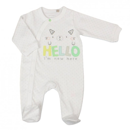 Watch Me Grow "I'm New Here" Sleepsuit