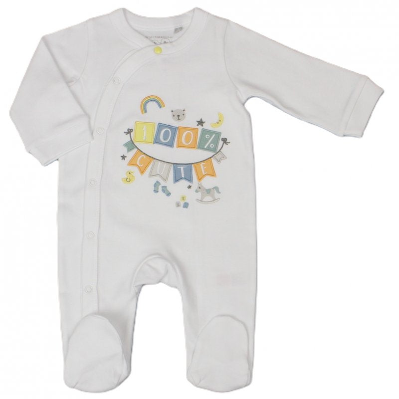 Watch Me Grow "100% Cute" Sleepsuit