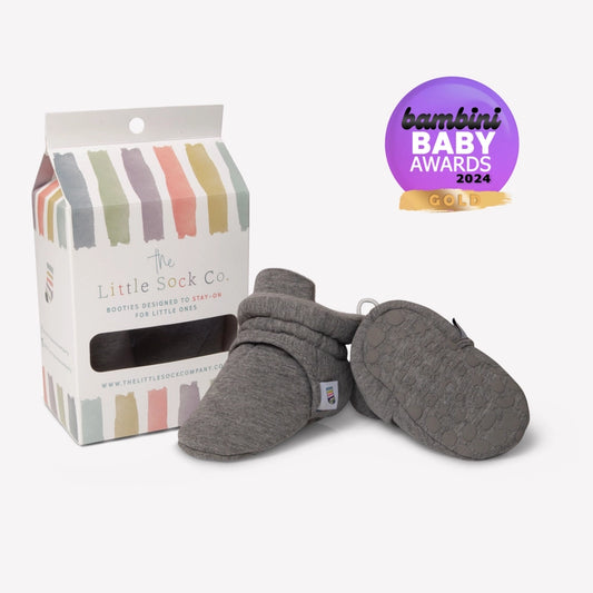 The Little Sock Company - Slate - Stay-On, Non-Slip Booties 