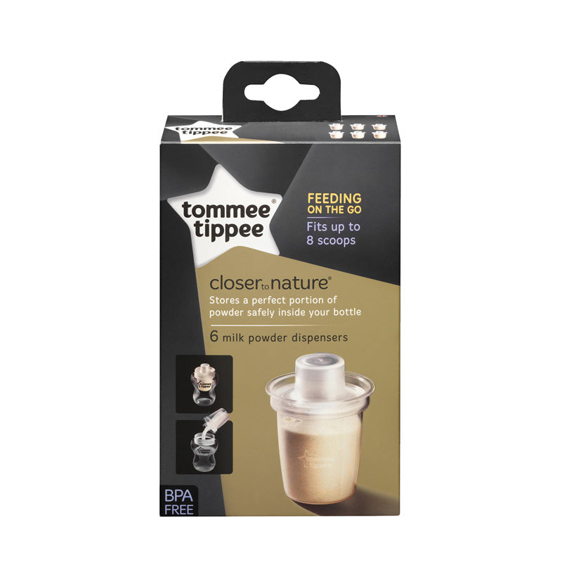 Tommee Tippee Closer to Nature Milk Powder Dispensers 6Pk