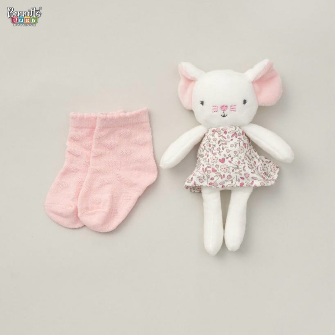 Rock a Bye Baby "Mouse pink" Gift Set