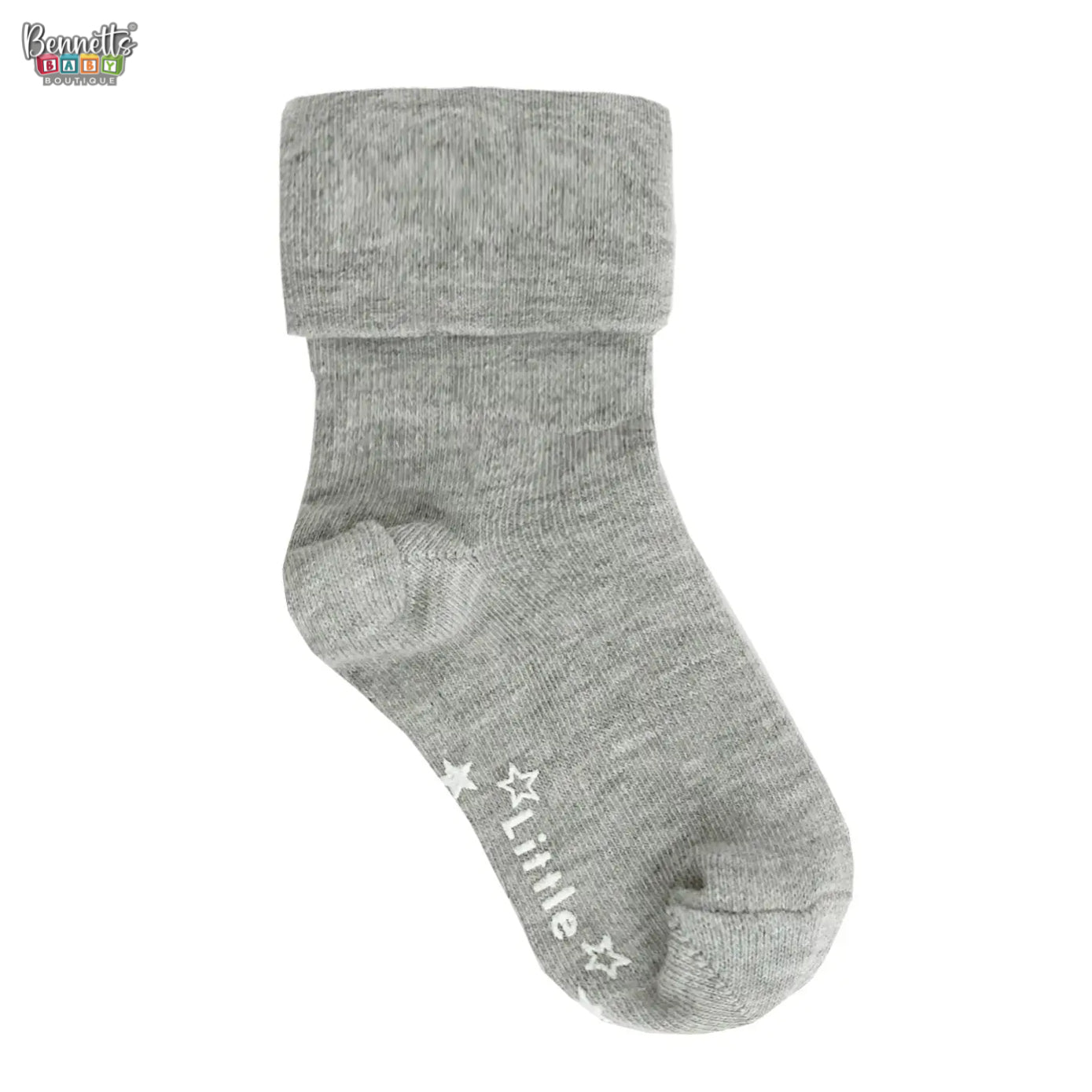 The Little Sock Company Non-Slip Stay On Baby and Toddler Socks - Grey