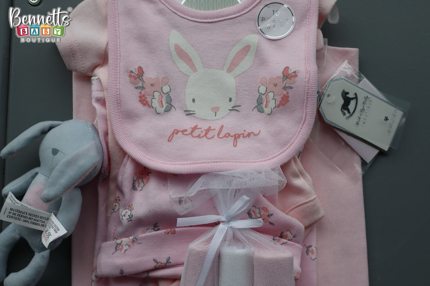 Rock-A-Bye Baby Little Rabbit 10-Piece Baby Gift Set