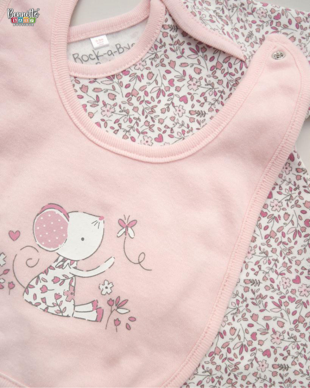 Rock a Bye Baby "Mouse pink" Gift Set