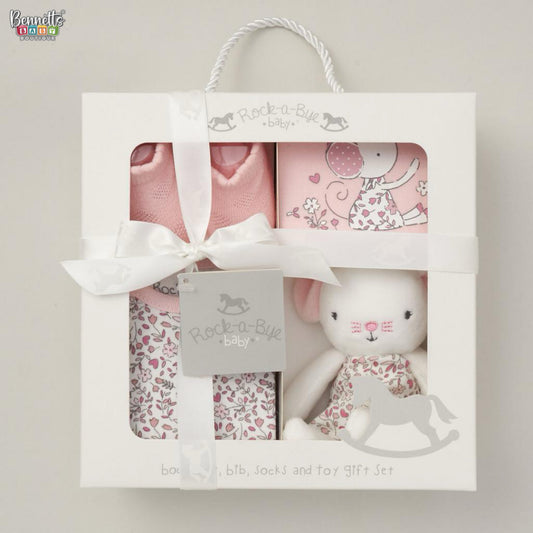 Rock a Bye Baby "Mouse pink" Gift Set