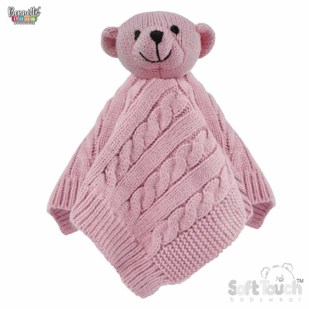 Soft Touch Elegance cable knit teddy comforter