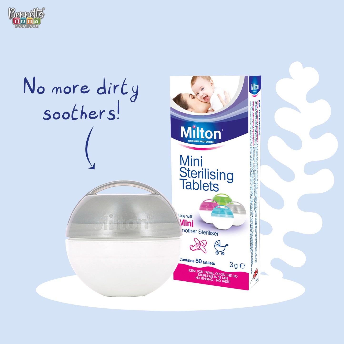 Milton Mini Sterilising Tablet 50Pk