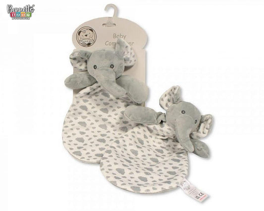 Snuggle Baby Elephant Comforter with crinkle