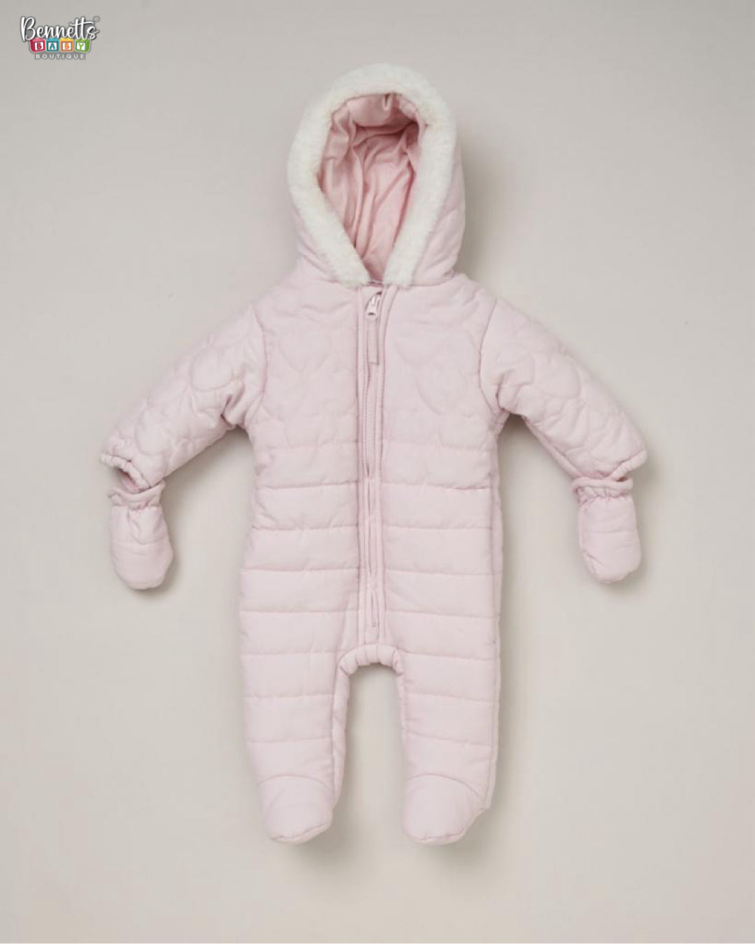 Rock a Bye Baby Pink Padded Snowsuit