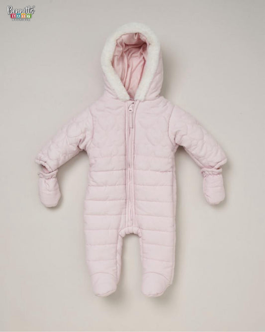 Rock a Bye Baby Pink Padded Snowsuit