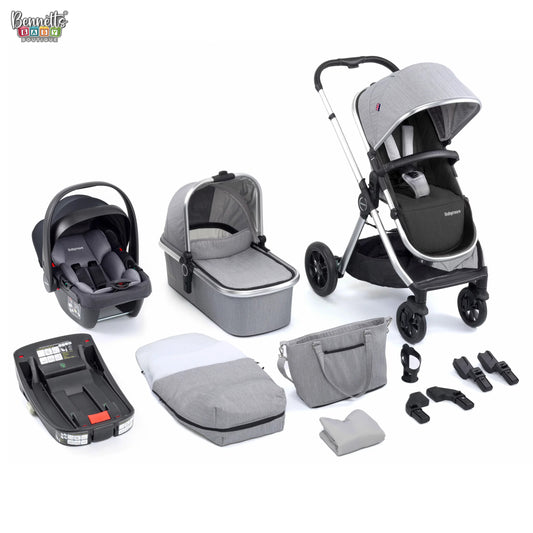 Babymore - Memore V2 Travel System 13 Piece – Silver