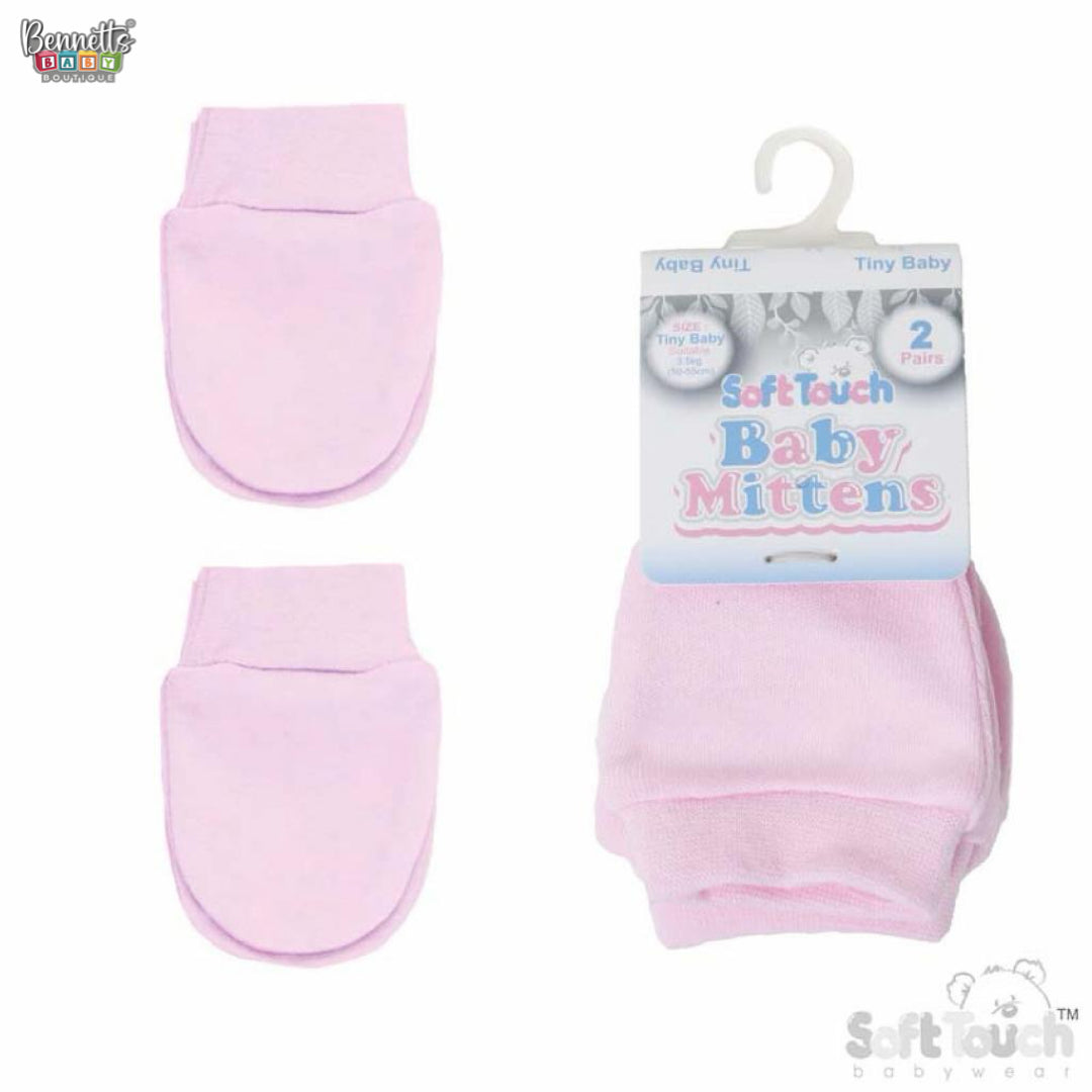 Soft Touch Pair of Low birth weight Scratch Mitt