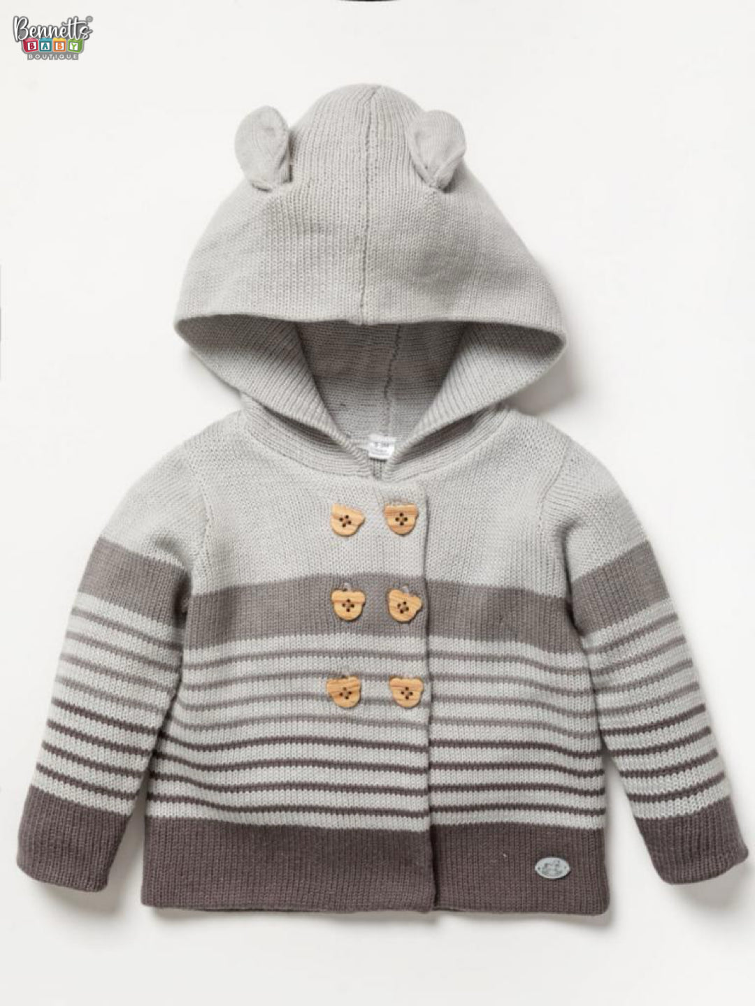 Rock a bye baby Grey Teddy Button Outfit