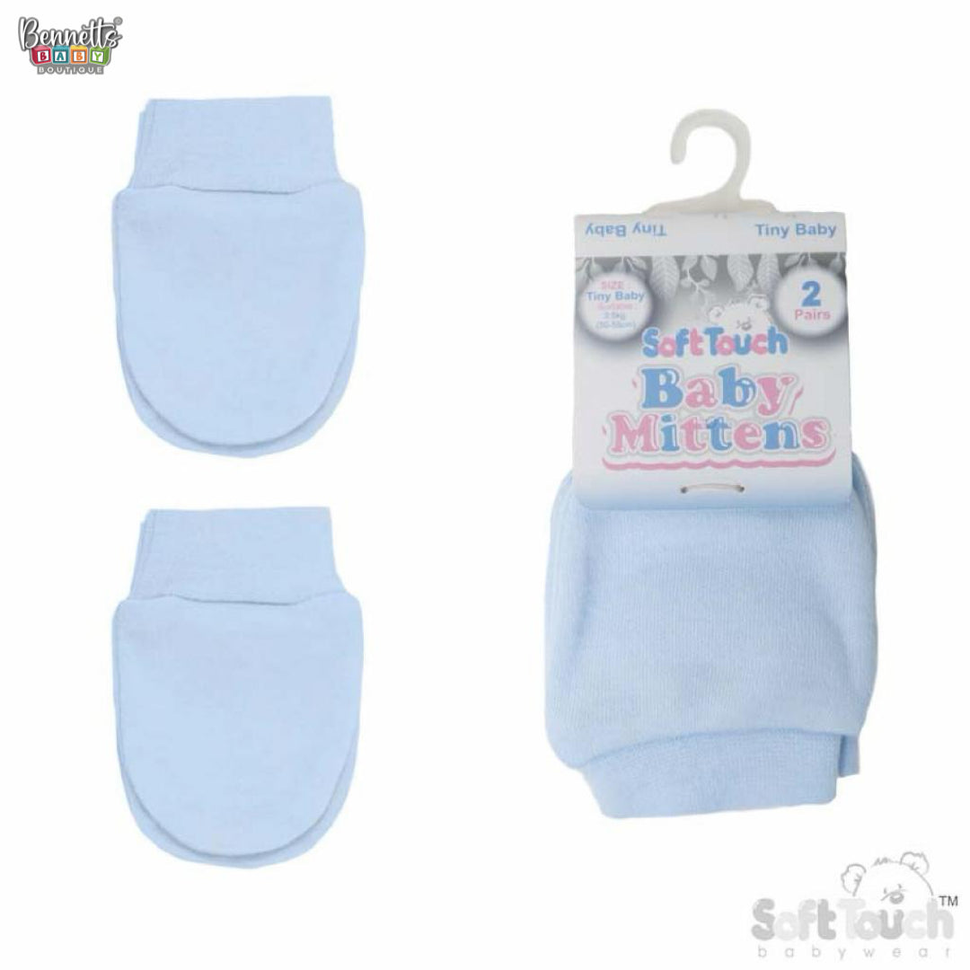 Soft Touch Pair of Low birth weight Scratch Mitt