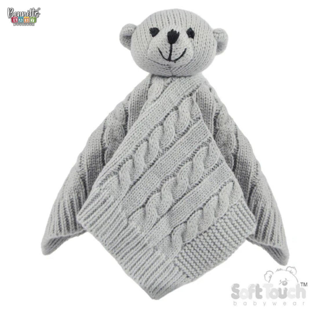 Soft Touch Elegance cable knit teddy comforter