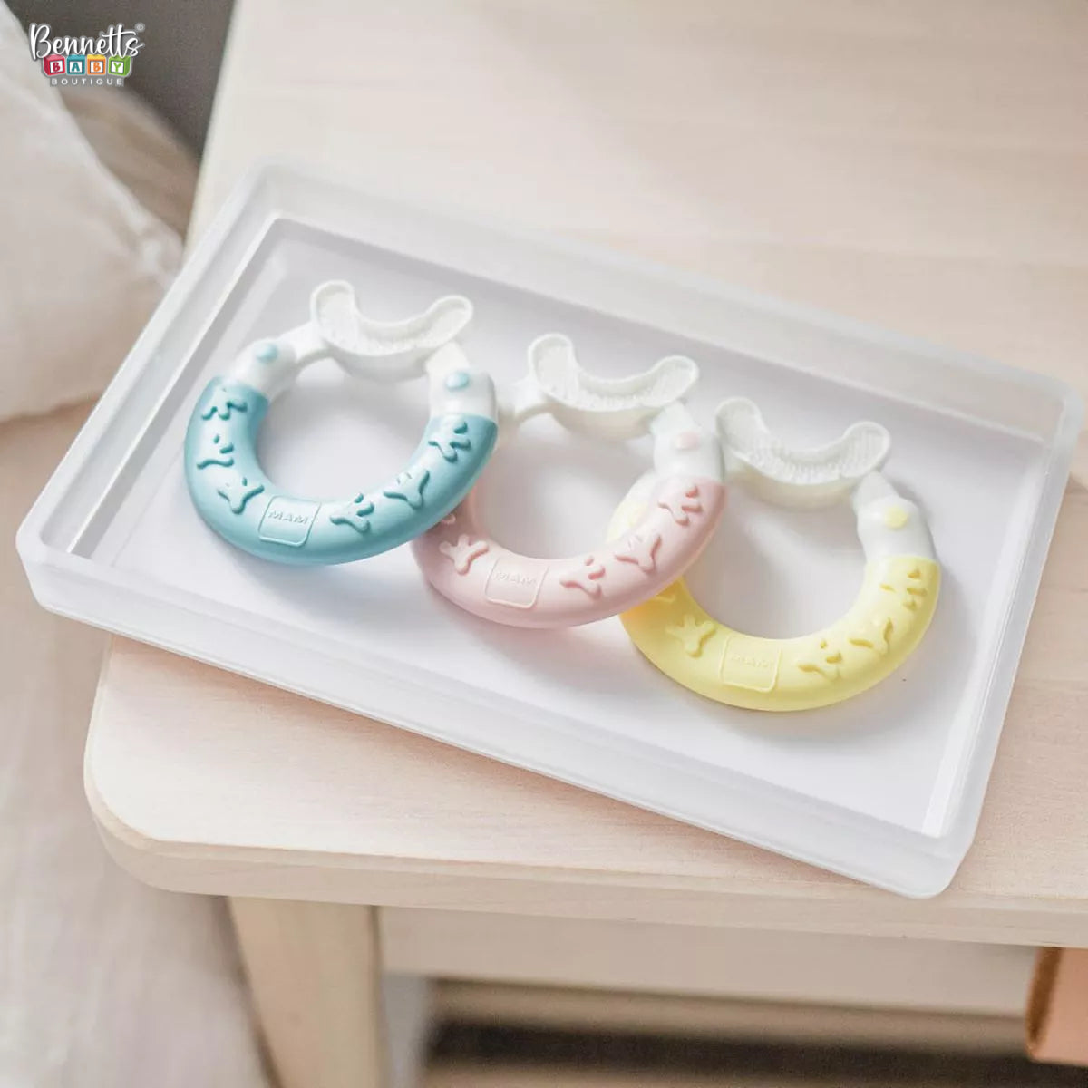 MAM Bite and Brush Teether - Blue