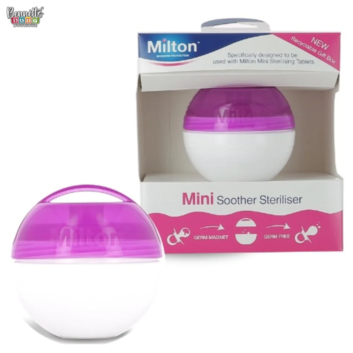 Milton Mini Soother Steriliser Purple