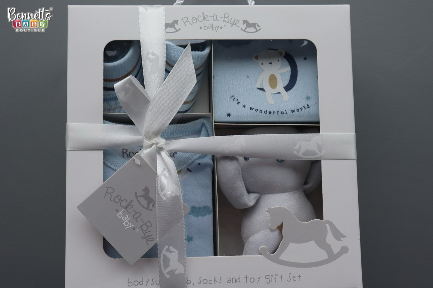 Rock a Bye Baby "Teddy Blue" Gift Set